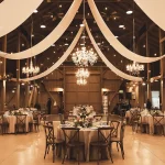 Camarillo Ranch barn set up for a wedding after party